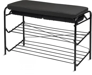 НИКА Этажерка для обуви ЭТП3/Ч черный