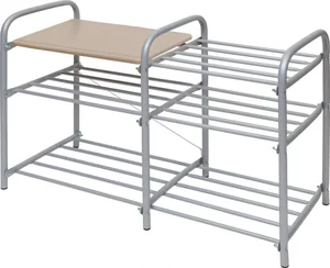 НИКАЭтажерка для обуви Люкс ЭТЛ4/Б Дуб винтаж белый