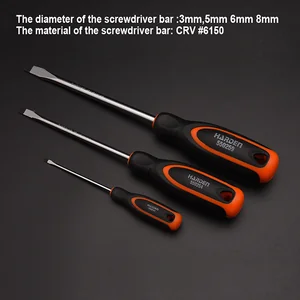 HARDEN Отвертка шлицевая с мягкой ручкой 6x38мм 550251