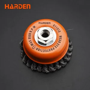 HARDEN Чашка зачистная проволочная (спираль) для УШМ М14х2,0 100мм 611513