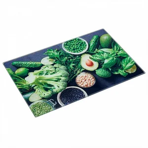 ALPENKOK Доска разделочная 20×30 см стеклянная Салатный микс AK-9043 