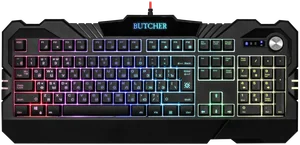 Defender Проводная игровая клавиатура Butcher GK-193DL RU,RGB подсветка, 9 режимов