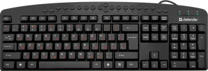 Defender Проводная клавиатура Atlas HB-450 RU,черный,мультимедиа 124 кн.