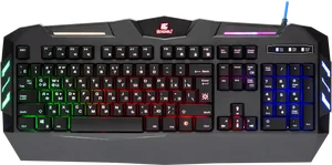 Defender Проводная игровая клавиатура Werewolf GK-120DL RU,RGB подсветка,19 Anti-Ghost
