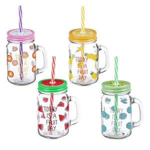 HYW Кружка-банка 480мл HYW1103 микс