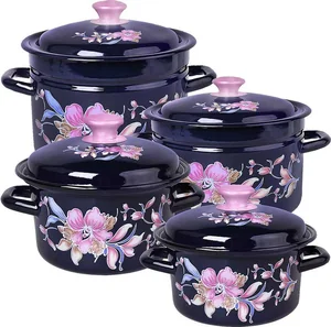 КМК Набор кастрюль 8пр. Алиса-1-Н бостон