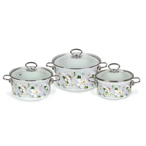 КМК Набор кастрюль (6пр.) Рельеф-1 Элит