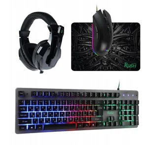 Smartbuy Набор игровой SBC-777G-K RUSH HYPNOS черный (клавиатура+мышь+гарнитура+коврик)