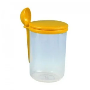 ПОЛИМЕРБЫТ Банка для сыпучих продуктов 750мл с ложкой 4330600/4130600 микс