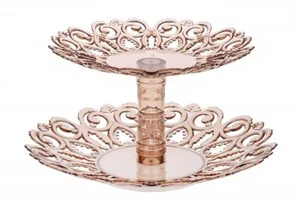 АЛЬТЕРНАТИВА Фруктовница Мелодия 2-х ярусная М6619 тонированный