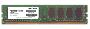PATRIOT Модуль памяти DDR3 8Gb 1333MHz PSD38G13332 RTL PC3-10600 CL9 DIMM 240-pin 1.5В 