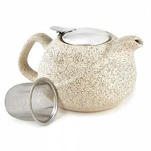 ROSARIO Чайник заварочный 800 мл с металлическим фильтром Ф19-007R бежевый