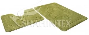 SHAHINTEX Набор ковриков ЭКО 45*71+45*43 4993 САЛАТНЫЙ 58