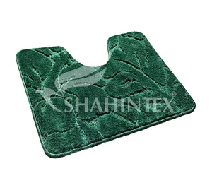 SHAHINTEX Коврик для туалета ЭКО 60*50 5700 ИЗУМРУД 67