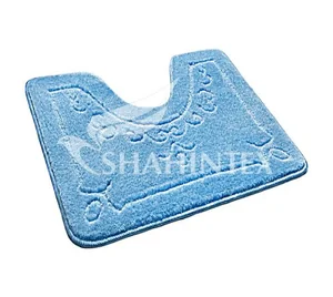 SHAHINTEX Коврик для туалета ЭКО 60*50 5338 ГОЛУБОЙ 11