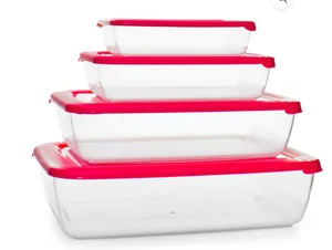 ПОЛИМЕРБЫТ Комплект контейнеров 4шт 0.45 л. 0.9 л. 1.9 л.3.0 л Лайт 55600 микс