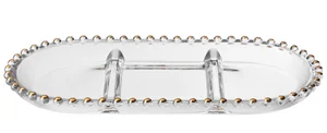 Lefard Блюдо Сервировочное Golden Charm 3 секции, 30*15 см 345-500