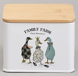 Lefard Банка для чайных пакетиков Agness Family farm 11,5*11,5*8,5 см. 790-382