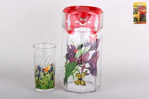 КОРАЛЛ Набор для питья 1/3 1.2л/200мл Ирис 4259/и