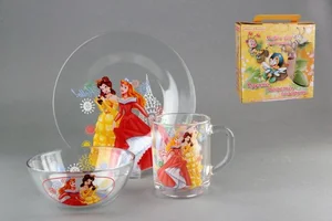 КОРАЛЛ Набор посуды д/завтрака 3 пр. Принцессы 30327/пр