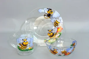 КОРАЛЛ Набор посуды д/завтрака 3 пр. Пчелки 30327/пч