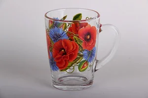 КОРАЛЛ Кружка 300мл Мак с васильком 1334/м