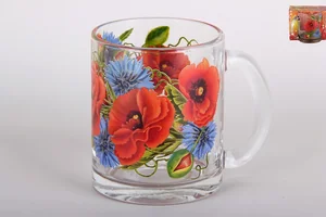 КОРАЛЛ Кружка 300мл Мак с васильком 1208