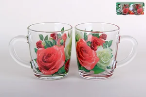 КОРАЛЛ Набор кружек 1/2 350мл Роза 55531/р