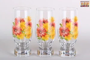 КОРАЛЛ Набор стаканов 1/3 270мл Герберы 42978/в