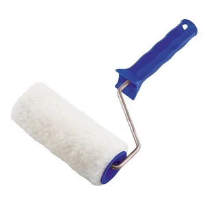 СИБРТЕХ Валик искуственный мех с ручкой, 150 мм, ворс 15 мм, D 48 мм 80112