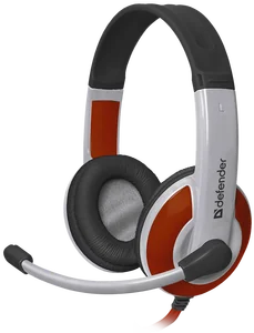 Defender Гарнитура (64098) WARHEAD G-120 красный/белый