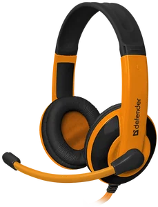 Defender Гарнитура (64099) WARHEAD G-120 черный /оранжевый