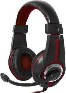 Defender Гарнитура (64106) WARHEAD G-185 черный/ красный