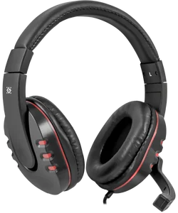 Defender Игровая гарнитура Warhead G-160 черный, кабель 2,5 м