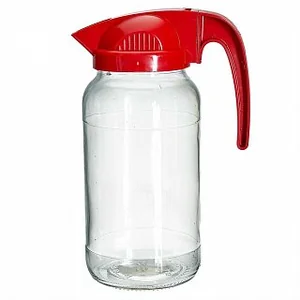 ДЕКОСТЕК Кувшин 1350 мл Дачный с крышкой 133-1300 микс