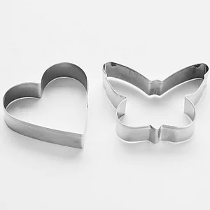 WEBBER Набор форм для печенья 2штуки Бабочка 6см, Сердце 6см ВЕ-4326/2