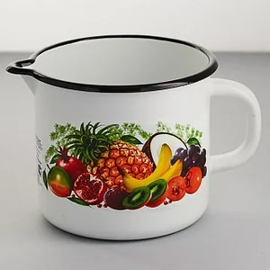 КМК Кружка с носиком без крышки 1 л 40104-072/4 Эквадор белая