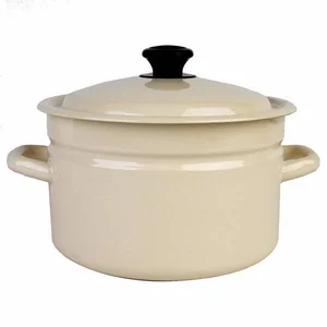 КМК Кастрюля цилиндрическая бортовая 2 л  41704-102/6-У4 слоновая кость 