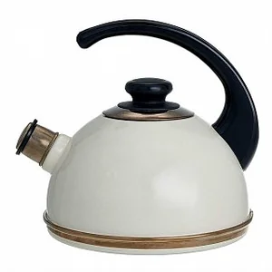 DELTA Чайник 2,5 л (консольная ручка) T04/25/04/00/01 слоновая кость (декор - золоченая нержавеющая сталь)