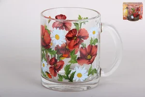 КОРАЛЛ Кружка 300мл.Мак красный 1208