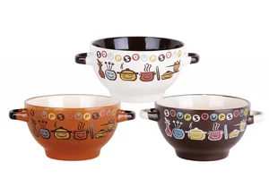 КОРАЛЛ Бульонница с двумя ручками 650мл/14см Сиена 2014936 микс