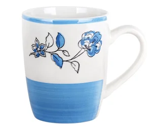 КОРАЛЛ Кружка 360мл.Голубой ситец RX006