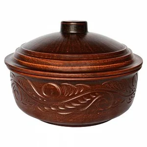 DELTA Жаровня красная глина 3 л, 24 см 11846