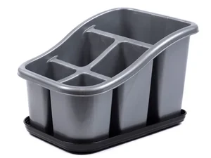 DD STYLE Подставка для столовых приборов 14011 черно-серая