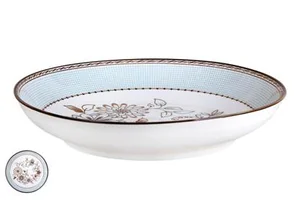 КОРАЛЛ Тарелка глубокая 19см.Голубой ситец TC23006207 HCS-904