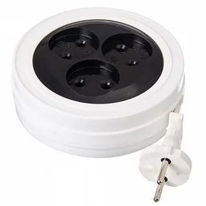 DELTA Удлинитель ЭКОНОМ Р16-008 (рулетка) 6А 3 гнезда ШВВП 2*0,75 (3 м)