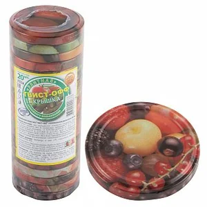 Крышка металлическая винтовая литографированная Элитная - 66 мм, 20 штук