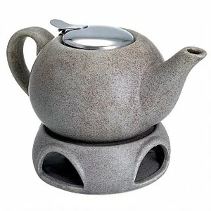 ROSARIO Чайник заварочный 750 мл с фильтром и подставкой Ф19-056R серый