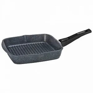 МЕЧТА Сковорода-гриль 26×26 см квадратная АП Гранит star 066803 со съемной ручкой