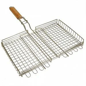 LESNIKOVO Решетка гриль для курицы «ЭКОНОМ» 400×250×550×35 мм никелированная РГК7НЭ